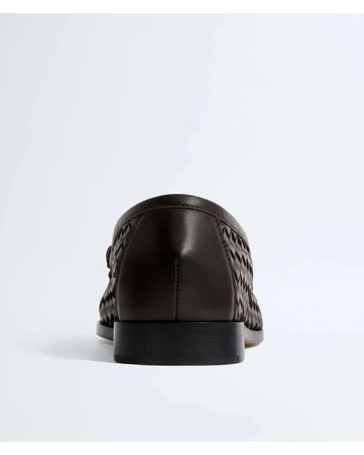 Bottega Veneta Black Loafer Intreccio