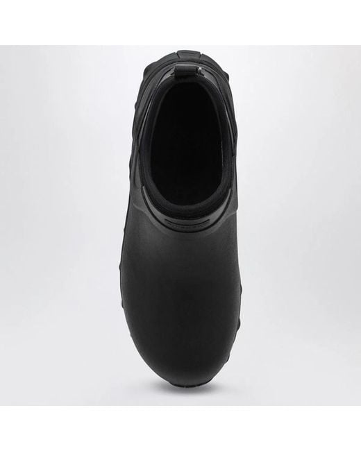 Givenchy Black Bogs Rubber Chelsea Boots for men