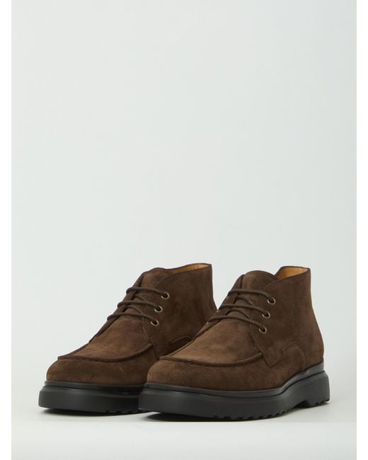 Tod's Brown Lace-Up Boots for men
