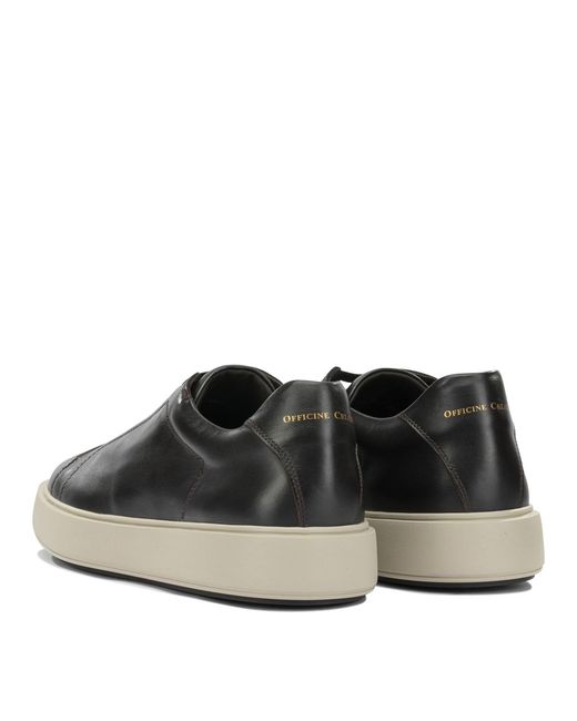 Officine Creative Black "Slouch 001" Low-Top Sneakers for men