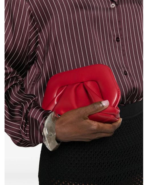 THEMOIRÈ Red Bios Small Vegan Leather Clutch