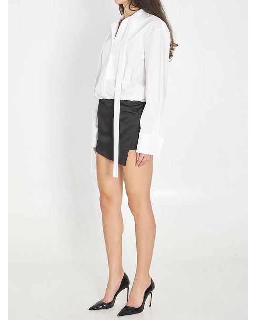 The Attico White And Mini Dress