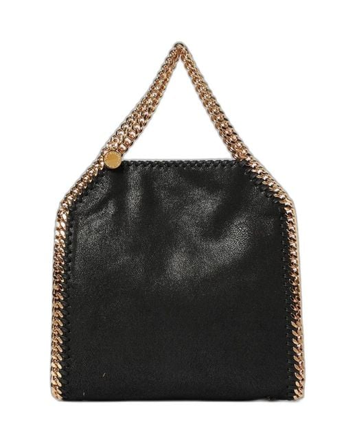 Stella McCartney Black Falabella Mini Tote With Chain