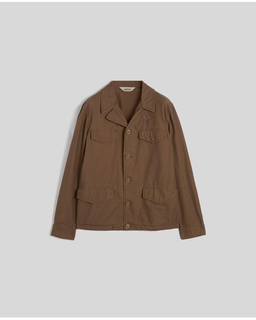Aspesi Brown Giubbotto Mash for men