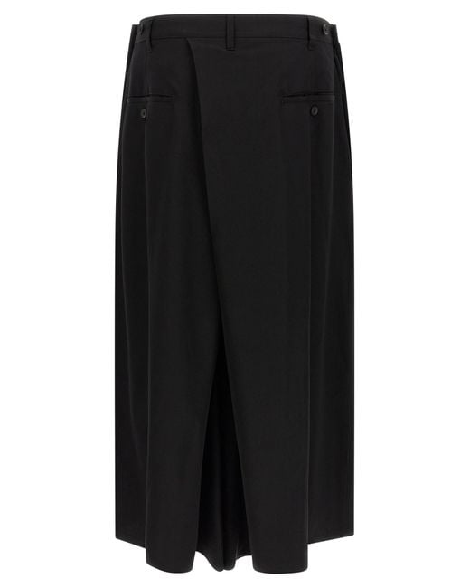 Yohji Yamamoto Black 'Hakama' Pants for men