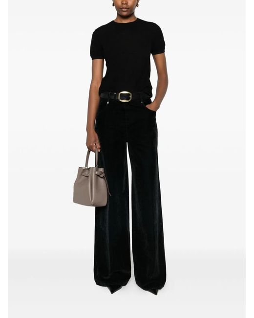 Lisa Yang Black Ira Cashmere T-Shirt