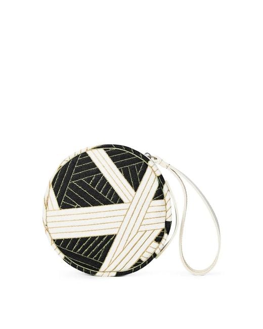 Missoni Black Nastri Round Beauty Clutch Bag