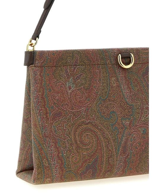Etro Brown 'Talk' Mini Clutch