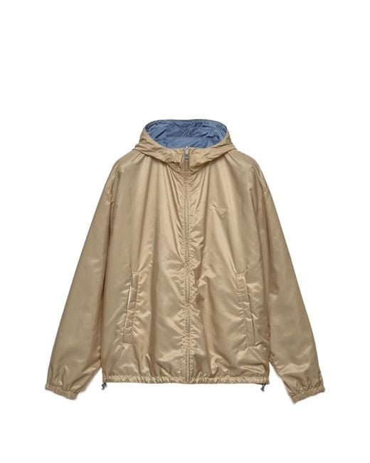 Prada Natural Re-Nylon Reversible Blouson Jacket for men