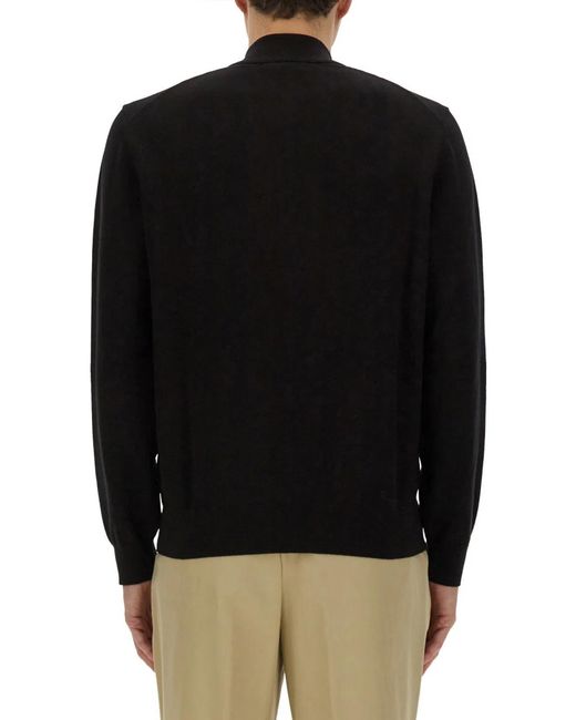 Boss Black Shirt With Zip for men