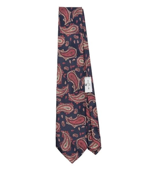 Etro Purple Tie 8 Cm for men
