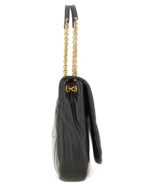 Saint Laurent Black Leather Jamie Shopping Bag