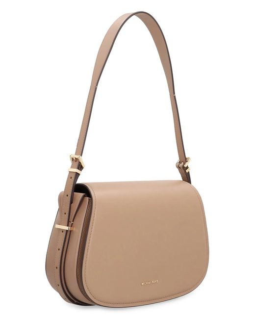 MICHAEL Michael Kors Brown Lydia Medium Flap Messenger Bag