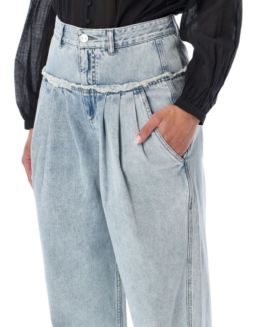 Isabel Marant Blue Isabel Marant Etoile Iniza Loose Light Den