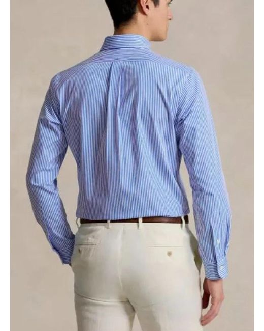 Ralph Lauren Blue Button Down Shirt for men