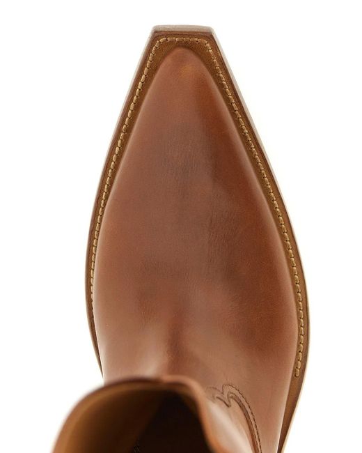Maison Margiela Brown 'Heel-Less' Boots