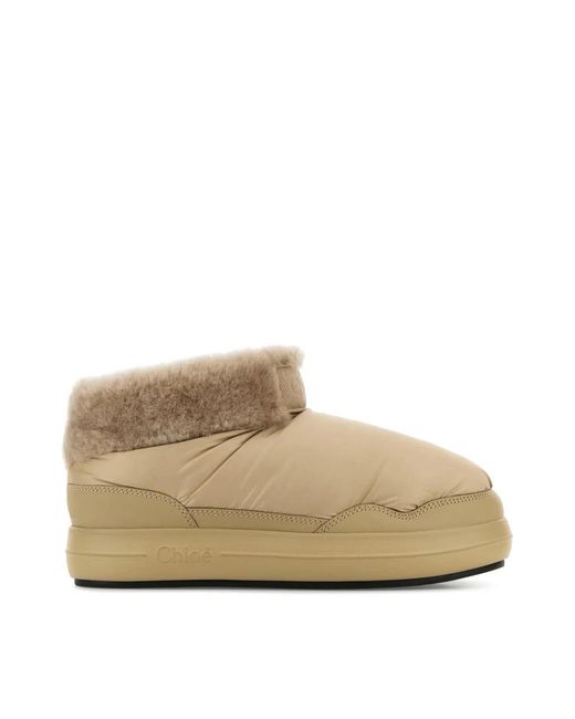 Chloé Natural Polar Ankle Boots