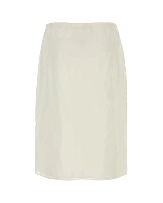 The Row White Ivera Skirt