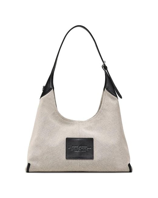 Marc Jacobs White The Belted Sack Shoulder Bag