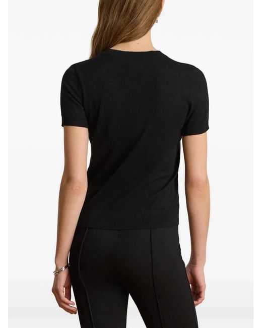 Ralph Lauren Black Sweater Short Sleeves Pullover
