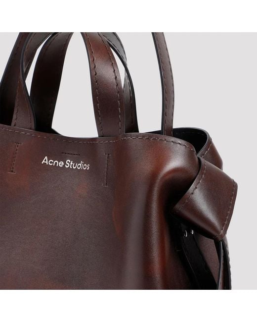 Acne Brown Musubi New Aged R Shopper Bag