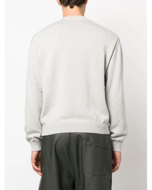 KENZO Gray Jersey With Logo for men