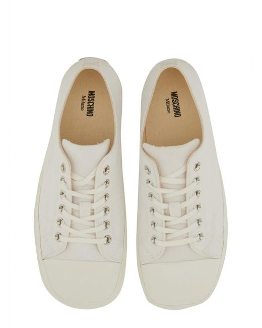 Moschino Couture White Edge Sneakers for men