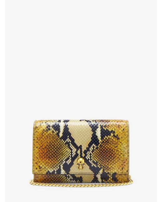 Alexander McQueen Multicolor Skull Small Leather Shoulder Bag