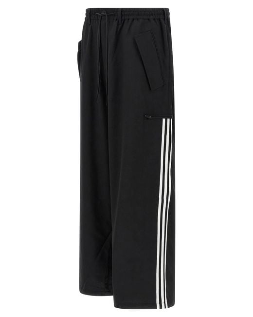 Y-3 Black Wool Blend Pants for men