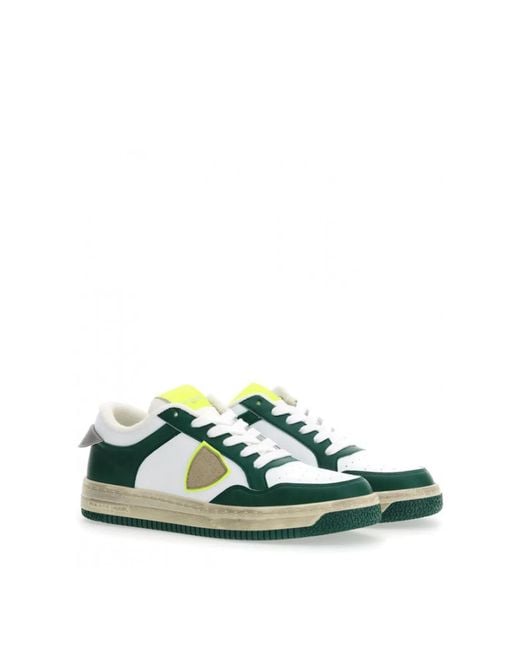 Philippe Model Green Lyon Low Sneakers for men