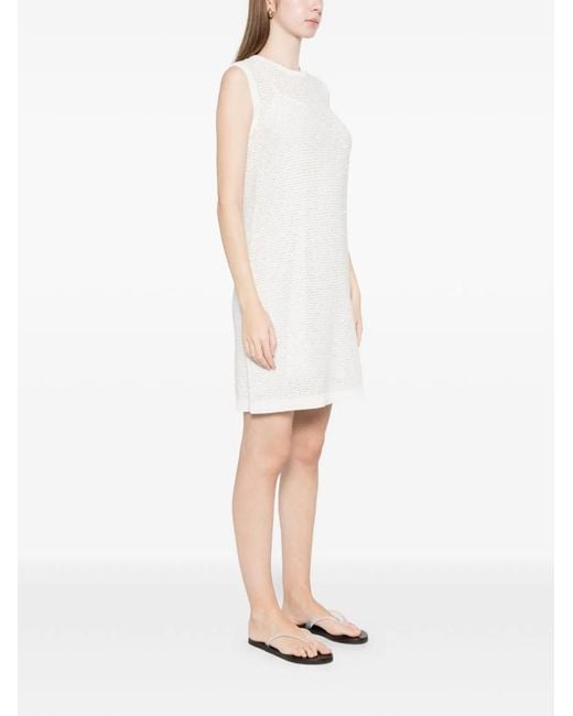 Fabiana Filippi White Cotton Mini Dress