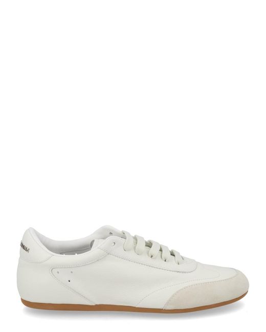Dolce & Gabbana Natural Dolce & Gabbana Ginnica Soft Leather Sneakers for men
