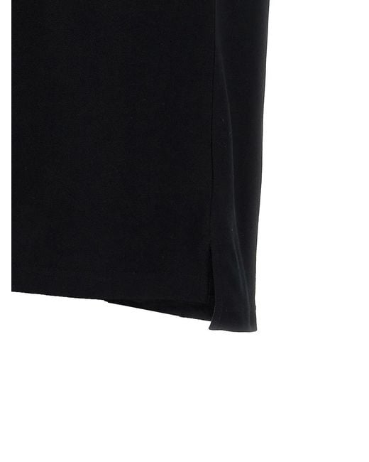 Moschino Black Logo Embroidery Polo Shirt for men