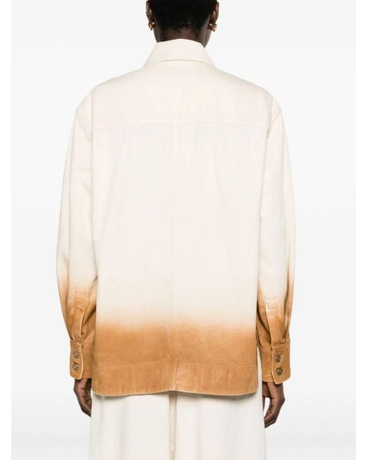 Alanui Natural Bright Hues Denim Overshirt