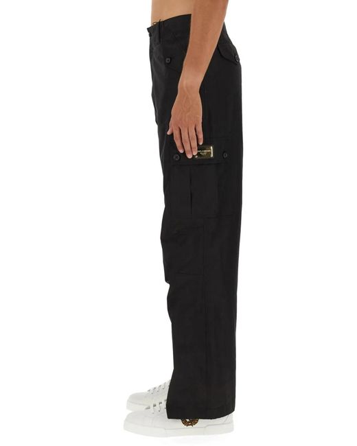 Dolce & Gabbana Black Dolce & Gabbana Roma Pants for men