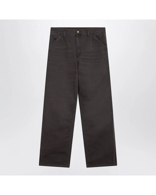 Carhartt Gray Single Knee Pant Trousers for men