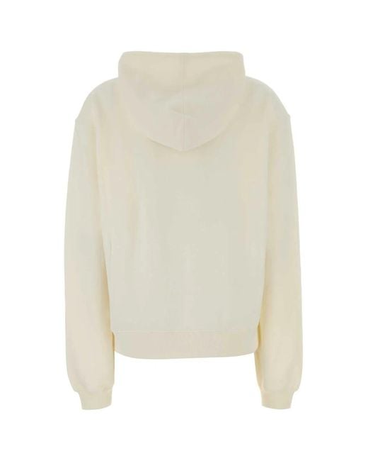 Gucci White Cream Cotton Blend Sweatshirt