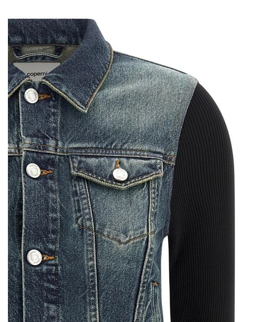 Coperni Blue 'Hybrid Rib Denim' Jacket