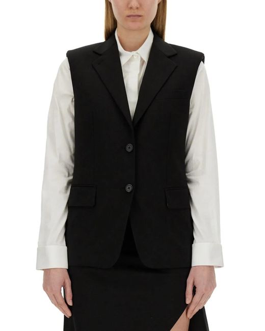 Helmut Lang Black Wool Vest