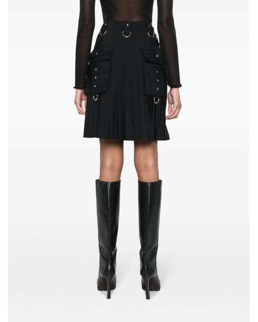 Givenchy Black Kilt Skirt