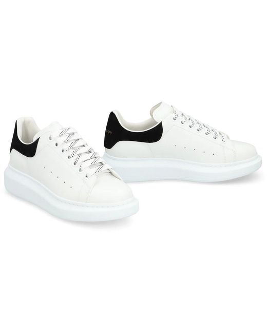 McQueen White Oversized Lace Up Sneakers