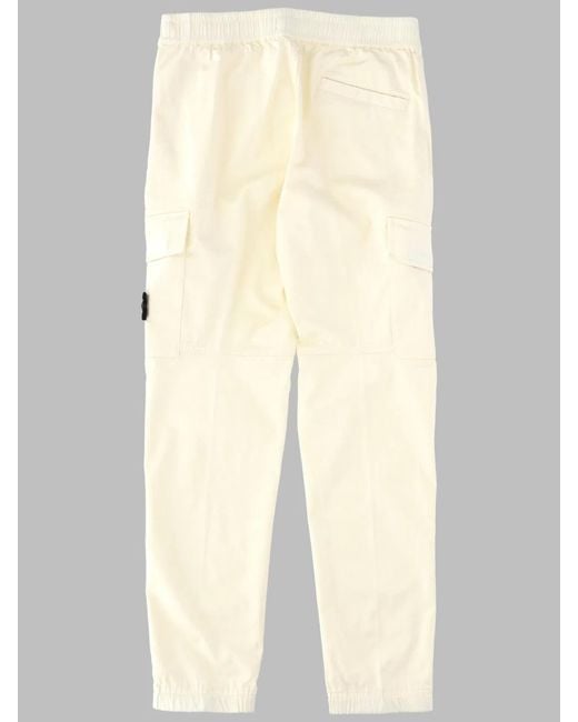 Stone Island Natural Cargo Pants_Regular Tapered Fit