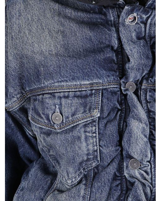 DIESEL Blue Denim Cotton Jacket