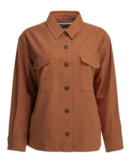 Filson Brown "Reverse Sateen Jac-Shirt" Casual Shirt
