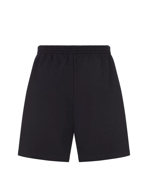Balenciaga Blue Logo-Print Elasticated Track Shorts for men