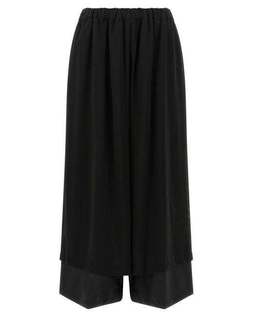 Comme des Garçons Black Double Layer Trousers