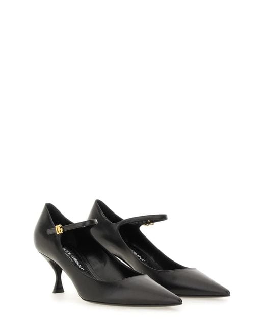 Dolce & Gabbana Black Dolce & Gabbana Leather Heel