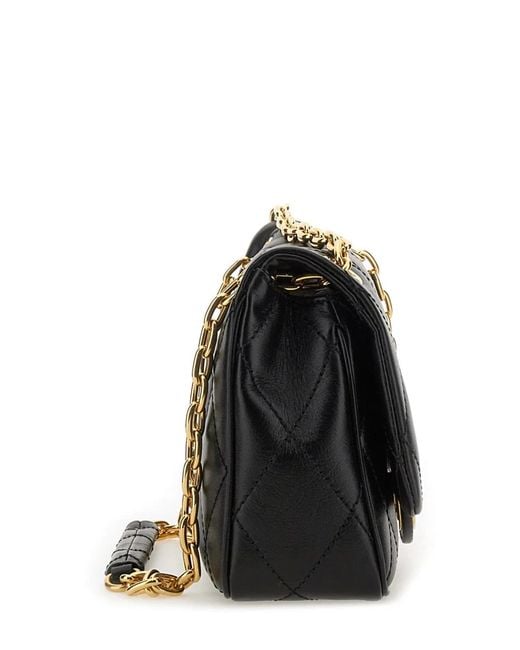 Burberry Black Leather Small Strand Shoulder Bag