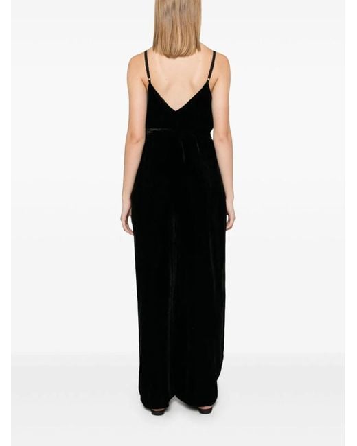 Gold Hawk Black Velvet Jumpsuit