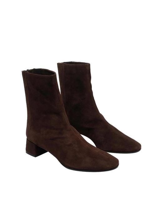 Aquazzura Brown Tres Honore' Booties